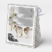 Wolves in Snow 絵画's -オリジナルワイルドライフアート フェイバーボックス (裏面サイド)