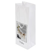 Wolves in Snow 絵画's -オリジナルワイルドライフアート ワインギフトバッグ (裏面アングル)