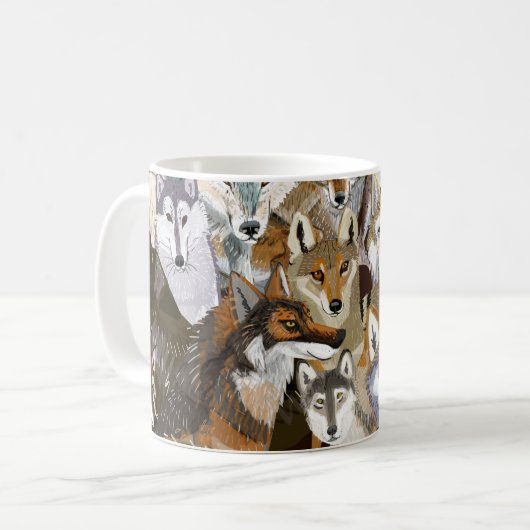 Wolves of Belette Le Pink コーヒーマグカップ (正面左)