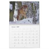 Wolves of the World 2023-24 Calendar 15-Month カレンダー (1月 2027)