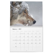 Wolves of the World 2023-24 Calendar 15-Month カレンダー (2月 2027)