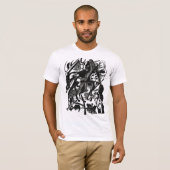 Wolves Reborn – Retro B&W Expression Tee Tシャツ (正面フル)