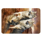 Wolves Trioプレミアムマグネット4x6 マグネット (横)