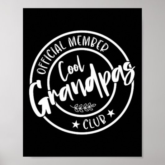 WomのクールGrandpasクラブ公式メンバーヴィンテージ ポスター (正面)