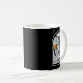 WomのNever Betterスケルトンおもしろいスカルハロウィーン コーヒーマグカップ (正面右)