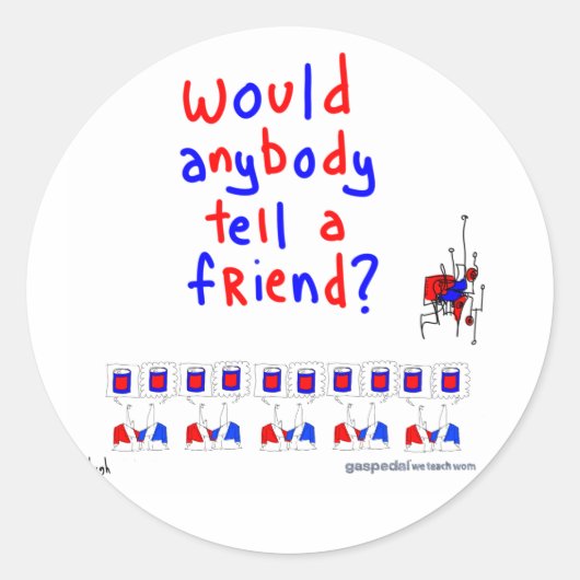 WOMステッカー ラウンドシール (正面)