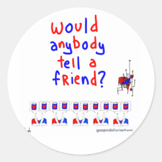 WOMステッカー ラウンドシール