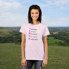 WOMANのインスパイア文字 Tシャツ