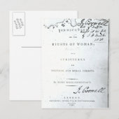 Womanの権利の擁護 ポストカード (正面/裏面)