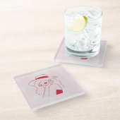 Woman ガラスコースター (アングル)