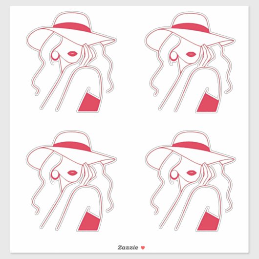 Woman シール (シート)