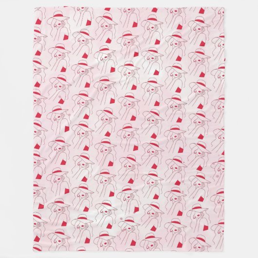 Woman フリースブランケット (正面)