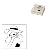 Woman ラバースタンプ (押印)