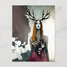 Woman 異教の Elen of the Ways Flowers