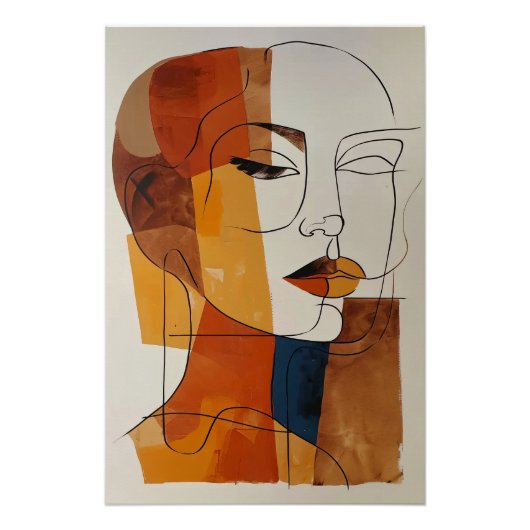 Woman Abstract ポスター (正面)