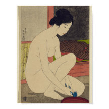 Woman after Bath - 日本のヴィンテージArt Reprint