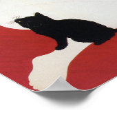 Woman and Black Kitten, Takahashi Shotei ポスター (角)