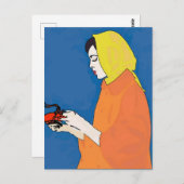 Woman and Crawfishはがき ポストカード (正面/裏面)