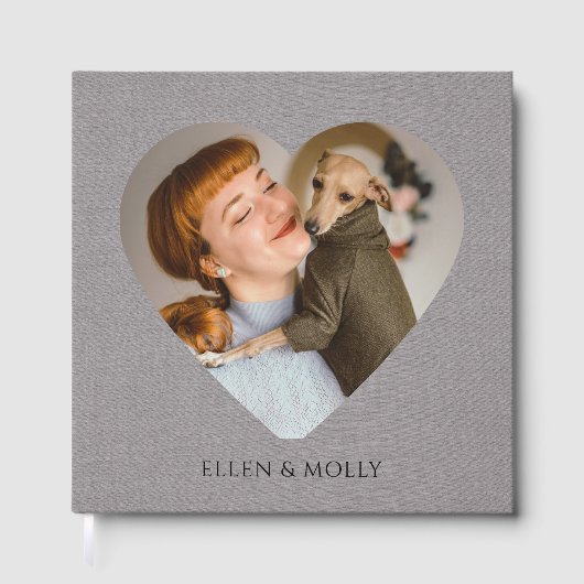 Woman And Dog Photo Album Book ゲストブック (正面)