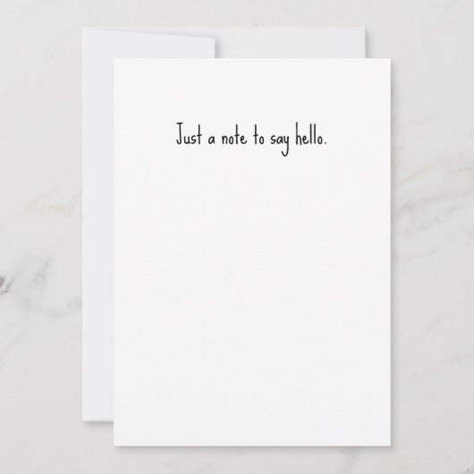 Woman and Flowers Illustration Style Hello Flat カード (裏面)