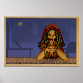 Woman At Bar ポスター