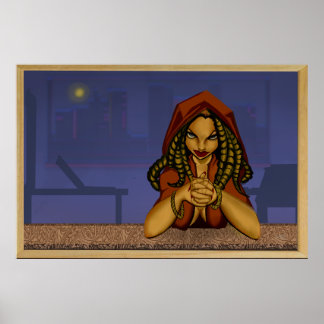 Woman At Bar ポスター