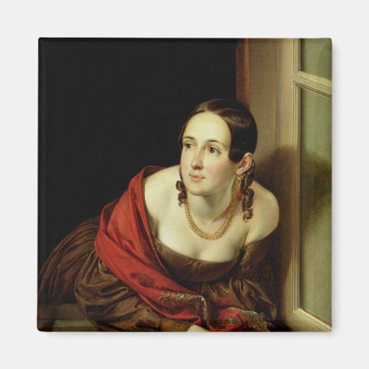 Woman at her WindowまたはThe Wife of a マグネット (正面)