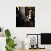 Woman & Balance - Johannes Vermeer Fine Art Poster ポスター (ホームオフィス)