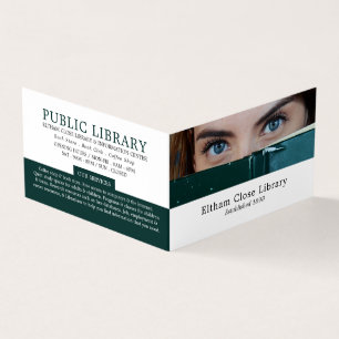 Woman Behind Book, Library, Librarian詳細 名刺