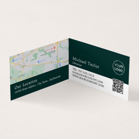 Woman Behind Book, Library, Librarian詳細 名刺 (内部)