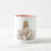 Woman Blush Movie Time Popcorn マグカップ (中央)