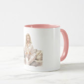 Woman Blush Movie Time Popcorn マグカップ (正面右)