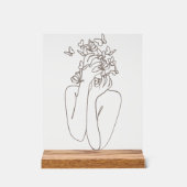 Woman Butterfly Transformation Acrylic Art アクリルサイン (正面)