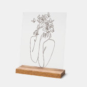 Woman Butterfly Transformation Acrylic Art アクリルサイン (傾斜)