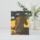 Woman by the Sea by Paul Gauguinヴィンテージファインアート ポストカード (スタンド正面)