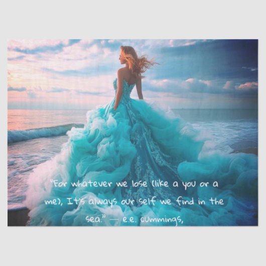 Woman by the Sea Tissue Paper 薄葉紙 (正面)