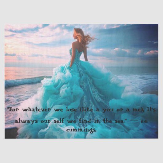 Woman by the Sea Tissue Paper 薄葉紙 (正面)