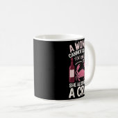 Woman Cannot Survive Wine Alone She Needs Crab  コーヒーマグカップ (正面右)