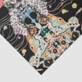 WOMAN,CENTAURフローラ赤白黒クリムトパターン 薄葉紙 (詳細)