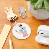 Woman Cleaning キーホルダー