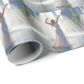 Woman Dancing In a City Fountain ラッピングペーパー (ロールコーナー)