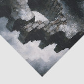 Woman Emerging from Brick Wall Decoupage 薄葉紙 (詳細)