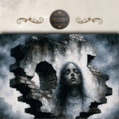 Woman Emerging from Brick Wall Decoupage 薄葉紙