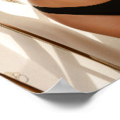 Woman Enjoying A Sunny Day On A Yacht ポスター (角)