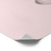 Woman face in wine glass surreal drawing art ポスター (角)