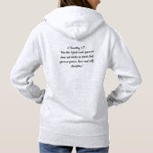 Woman Faith Over Fear Hoodie with 2 Timothy 1:7 Bi パーカ (裏面)