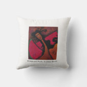 Woman&fruitの枕 クッション (裏面)