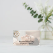 Woman Getting Acupuncture | Eastern Healing 名刺 (スタンド正面)