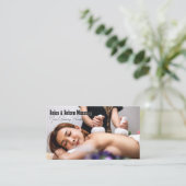 Woman Getting Thai Massage at Spa 名刺 (スタンド正面)