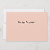 Woman Golf Player Hitting Fifty 50th Birthday 招待状 (裏面)